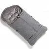 Wholesale 🎁 TFK Thermo-Fleece Fußsack mit verlängerbarem Fußteil - Premium Grau - Collection 2022 ✨