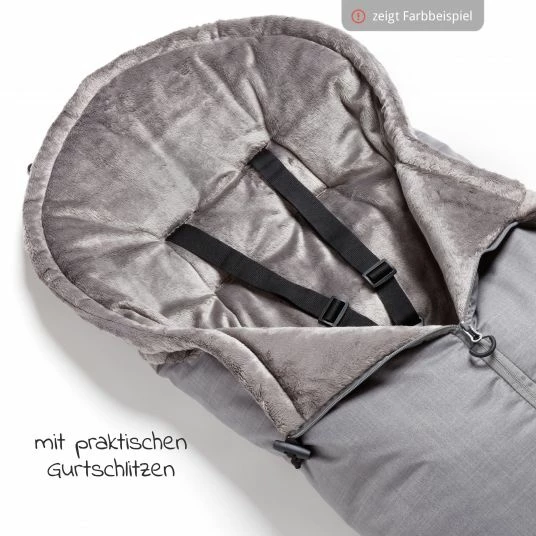Wholesale 🎁 TFK Thermo-Fleece Fußsack mit verlängerbarem Fußteil - Premium Grau - Collection 2022 ✨ 3 Wholesale 🎁 TFK Thermo-Fleece Fußsack mit verlängerbarem Fußteil - Premium Grau - Collection 2022 ✨ - Image 3