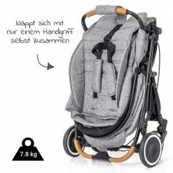 Coupon 🧨 Zamboo Buggy SH910 mit Schwenkschieber und Auto-Einhandfaltmechanismus - Grau Schwarz 🛒 -Way Sales zamboo buggy automatic fold mit schwenkschieber grau 51110 75467 d3