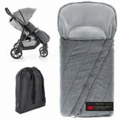 Discount 🔔 Zamboo Deluxe Winter Footmuff for Strollers & Buggies - Melange Grey 🛒