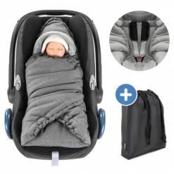 Wholesale ✨ Zamboo Wrap-around Deluxe for baby car seat (Maxi-Cosi, Cybex, Kiddy, Britax Römer) and baby bath - Grey 🔔