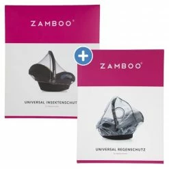 Deals 🧨 Zamboo Erstlings-Schutz-Set für Babyschalen mit Insektenschutz & Regenschutz 🎁