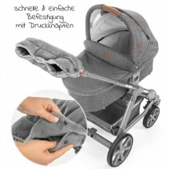 Best Sale 🥰 Zamboo Handmuff für Kinderwagen & Buggy - Grau 😉 -Way Sales zamboo handmuff fur kinderwagen buggy grau 51045 90795 d2