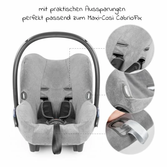 Best Sale ✔️ Zamboo Sommerbezug für Babyschale Maxi-Cosi CabrioFix - Grau ⌛ 2 Best Sale ✔️ Zamboo Sommerbezug für Babyschale Maxi-Cosi CabrioFix - Grau ⌛ - Image 2