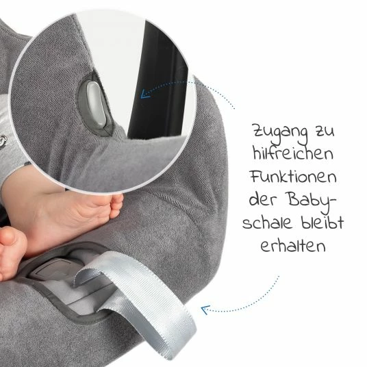 Best Sale ✔️ Zamboo Sommerbezug für Babyschale Maxi-Cosi CabrioFix - Grau ⌛ 3 Best Sale ✔️ Zamboo Sommerbezug für Babyschale Maxi-Cosi CabrioFix - Grau ⌛ - Image 3