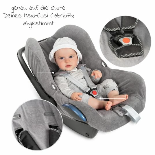 Best Sale ✔️ Zamboo Sommerbezug für Babyschale Maxi-Cosi CabrioFix - Grau ⌛ 4 Best Sale ✔️ Zamboo Sommerbezug für Babyschale Maxi-Cosi CabrioFix - Grau ⌛ - Image 4