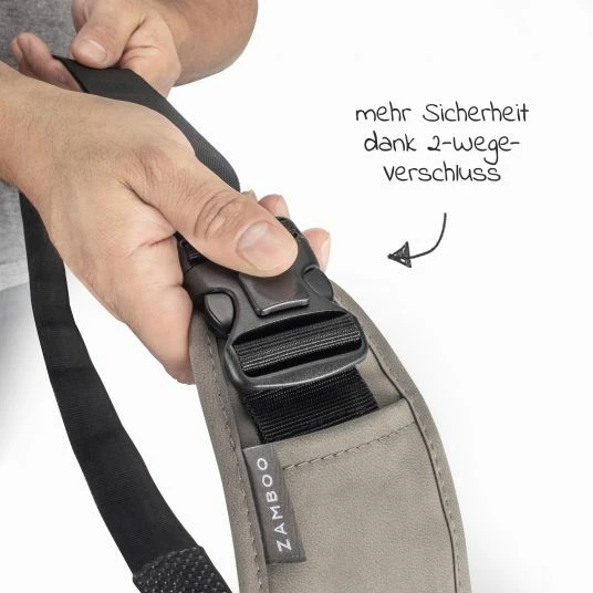 Hot Sale 😍 Zamboo Tragegurt für Babyschale - Grau 🧨 5 Hot Sale 😍 Zamboo Tragegurt für Babyschale - Grau 🧨 - Image 5