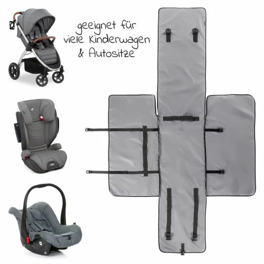 Hot Sale 😍 Zamboo Transporttasche für Buggy und Kindersitz inkl. Radschutzhüllen - Grau 👍 2 Hot Sale 😍 Zamboo Transporttasche für Buggy und Kindersitz inkl. Radschutzhüllen - Grau 👍 - Image 2