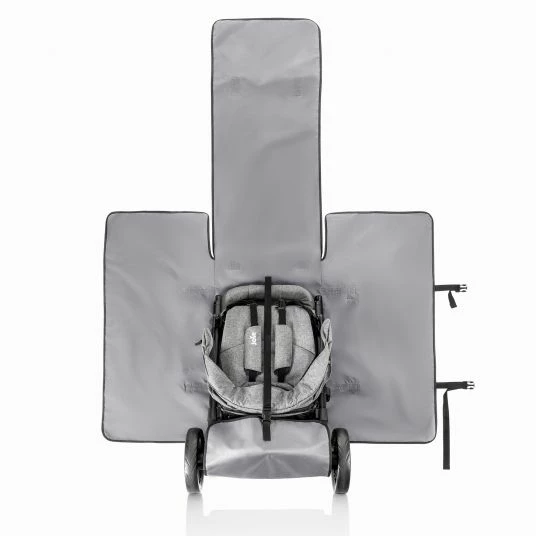 Hot Sale 😍 Zamboo Transporttasche für Buggy und Kindersitz inkl. Radschutzhüllen - Grau 👍 4 Hot Sale 😍 Zamboo Transporttasche für Buggy und Kindersitz inkl. Radschutzhüllen - Grau 👍 - Image 4