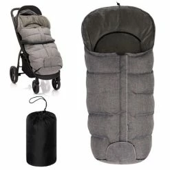 Deals 🌟 Zamboo Universal Daunen-Fußsack für Kinderwagen & Buggy - Melange Hellgrau ✔️