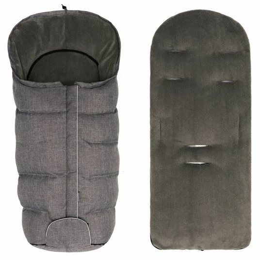 Deals 🌟 Zamboo Universal Daunen-Fußsack für Kinderwagen & Buggy - Melange Hellgrau ✔️ 4 Deals 🌟 Zamboo Universal Daunen-Fußsack für Kinderwagen & Buggy - Melange Hellgrau ✔️ - Image 4