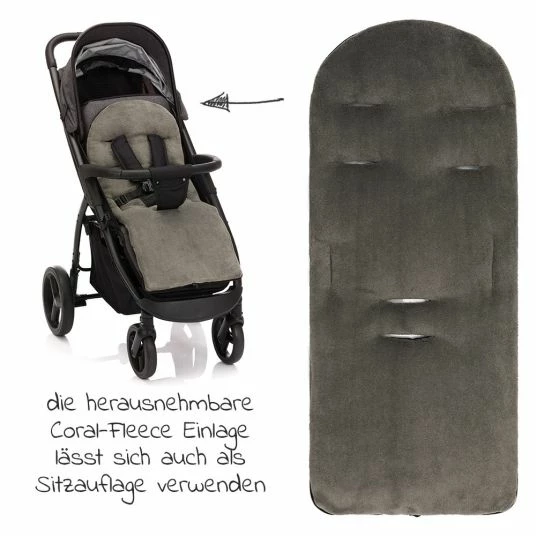 Deals 🌟 Zamboo Universal Daunen-Fußsack für Kinderwagen & Buggy - Melange Hellgrau ✔️ 5 Deals 🌟 Zamboo Universal Daunen-Fußsack für Kinderwagen & Buggy - Melange Hellgrau ✔️ - Image 5