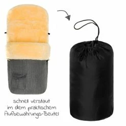 Cheapest 🤩 Zamboo Universal Lammfell-Fußsack für Kinderwagen & Buggy - Melange Hellgrau 🎉 -Way Sales zamboo universal lammfell fusssack fur kinderwagen buggy melange hellgrau kp4790 17 d5