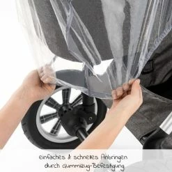 Promo 😀 Zamboo Universal rain cover for prams (baby tubs or carrier bags) 🎁 -Way Sales zamboo universal regenschutz fur kinderwagen babywannen oder tragetaschen 51006 74554 d4