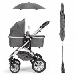 Flash Sale 🎁 Zamboo Universal parasol for stroller / buggy (UV protection 50+) Melange Grey 🎁 -Way Sales zamboo universal sonnenschirm fur kinderwagen buggy uv schutz 50 melange grey 51011 75374 d5