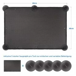 Budget 🎉 Zamboo Universal sun protection cloth for car side windows - dark grey ✔️ -Way Sales zamboo universal sonnenschutz tuch fur auto seitenscheiben dunkelgrau 51018 75262 d2