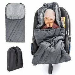 Best deal 🧨 Zamboo Winter-Fußsack Babyschale PRO - für alle Gurtsysteme - Grau 🔔